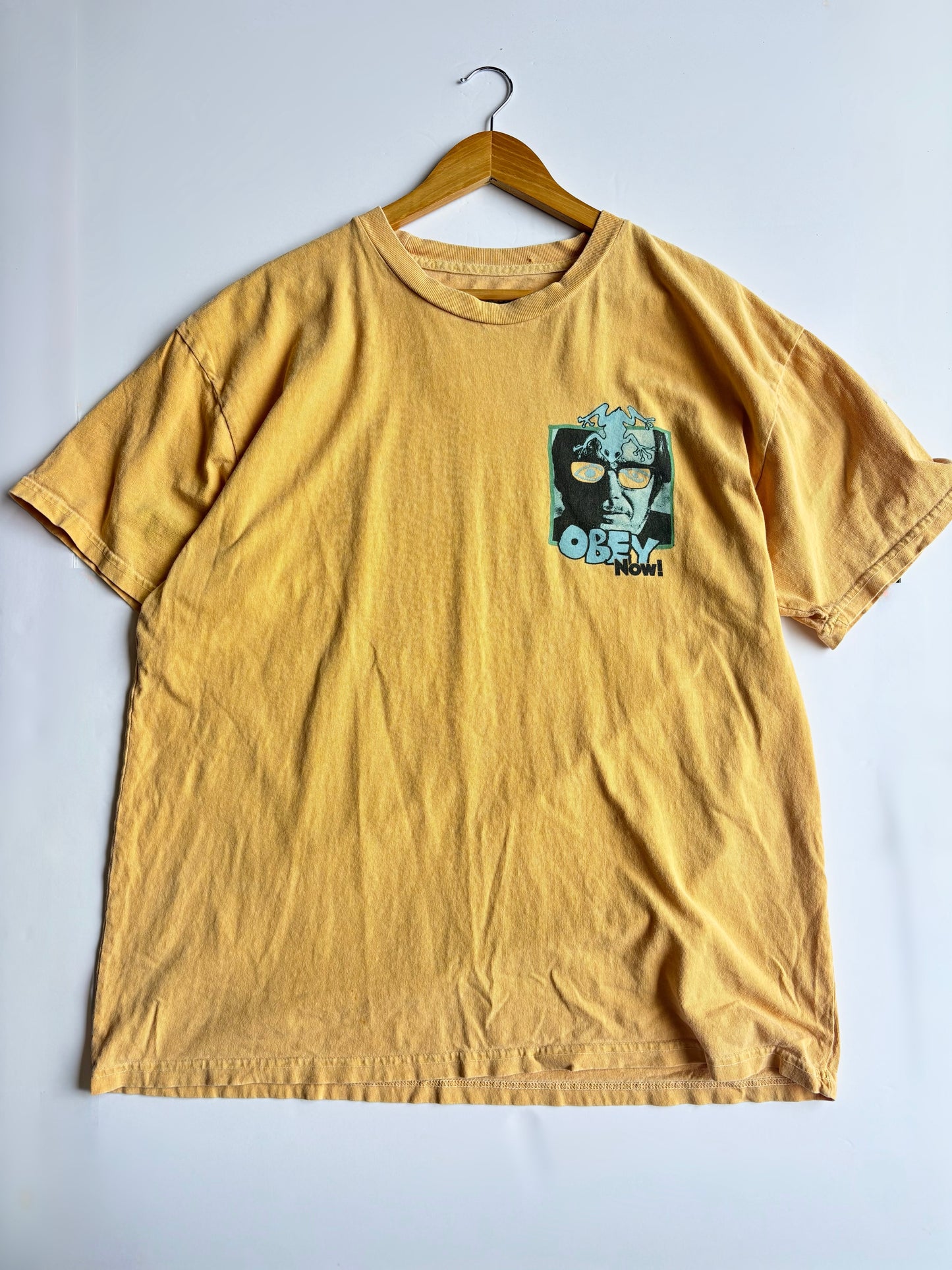 Y2K Yellow Obey Tee (XL)
