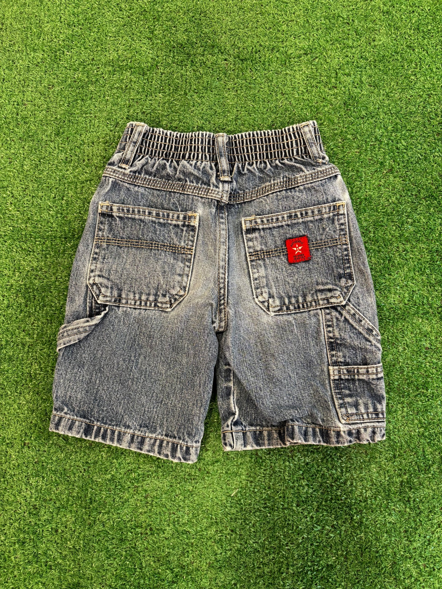 Kids Vintage Cargo Jean Shorts (4T)