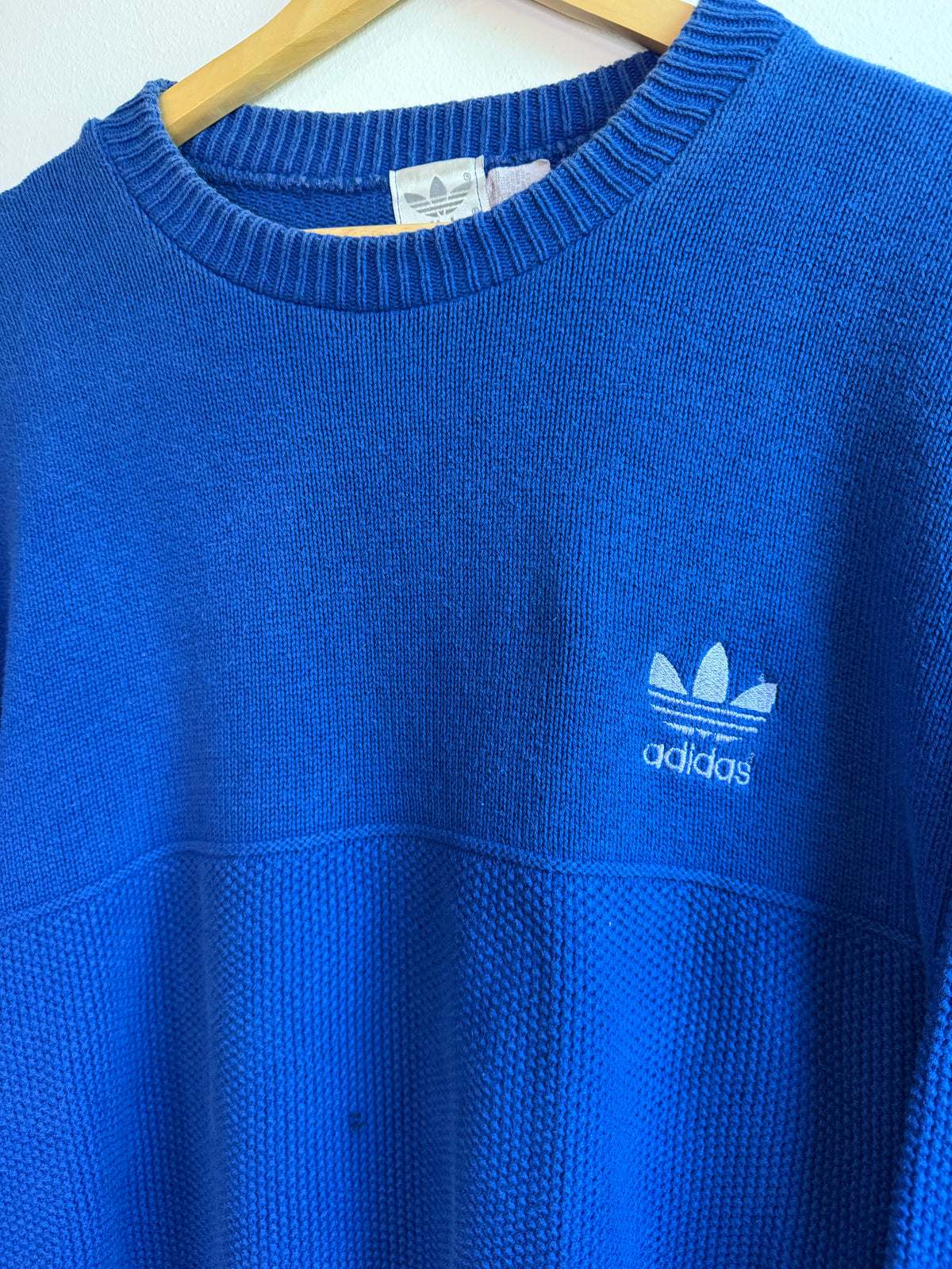 Vintage 80’s Adidas Crewneck Knit Sweater (L)