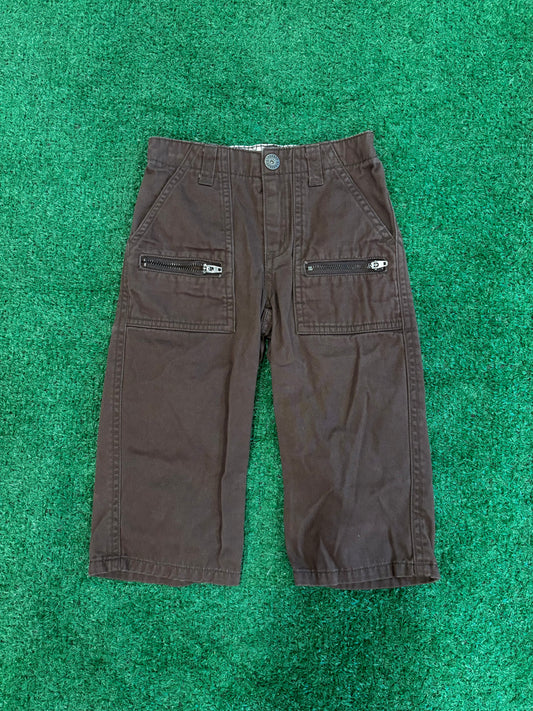 Kids Vintage Brown Cargo Pants (18MO)