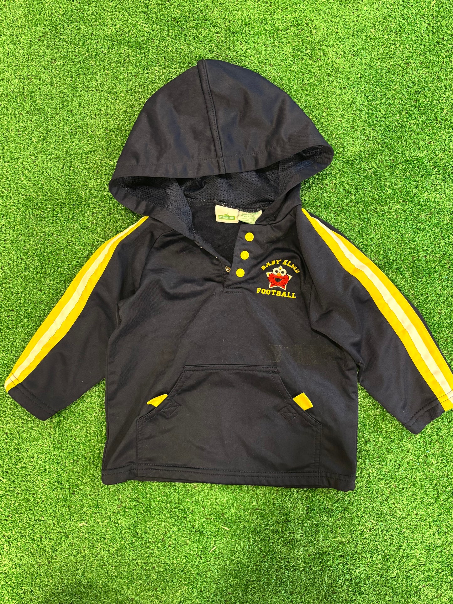 Kids Vintage Elmo Football Hoodie (18MO)