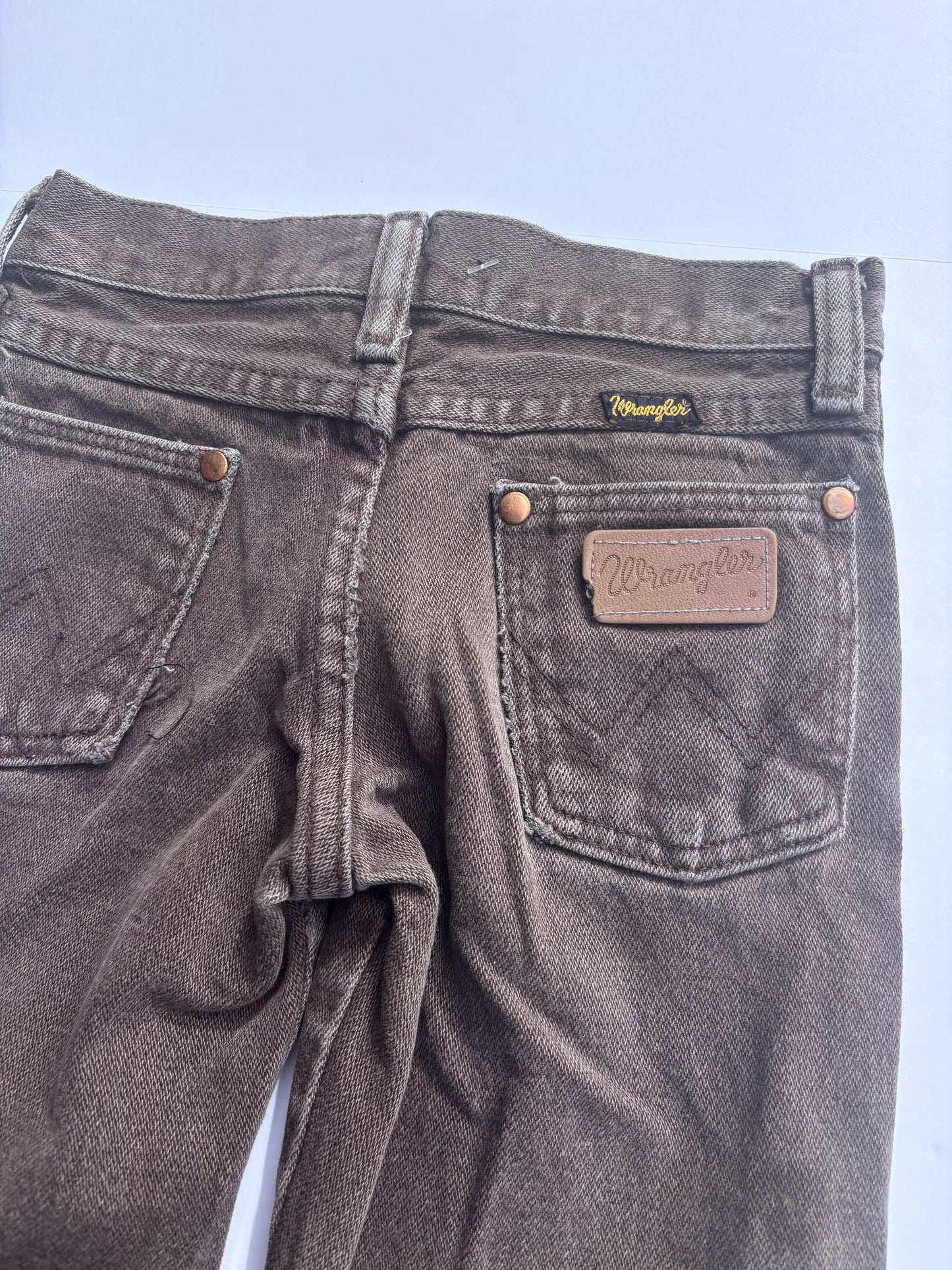 Kids Vintage Wrangler Brown Denim (5T)