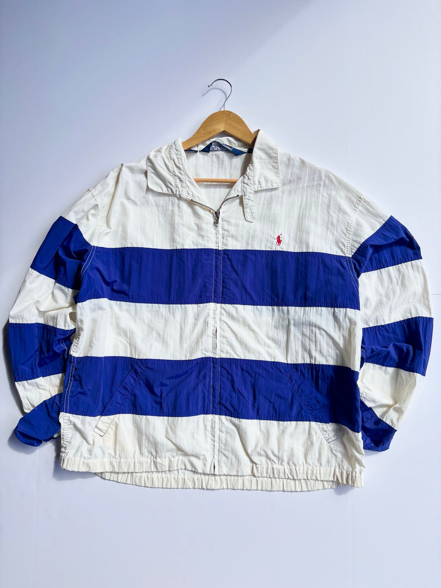 Vintage 90’s Polo Stripe Jacket (L)