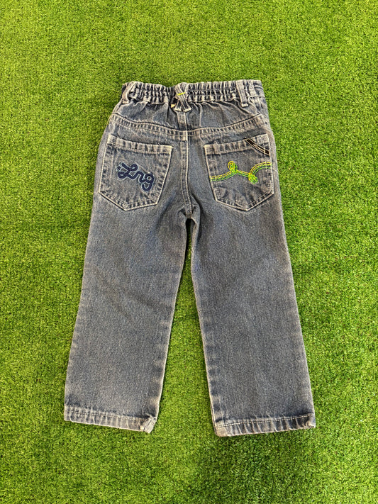 Kids Vintage Embroidered Jeans (2T)