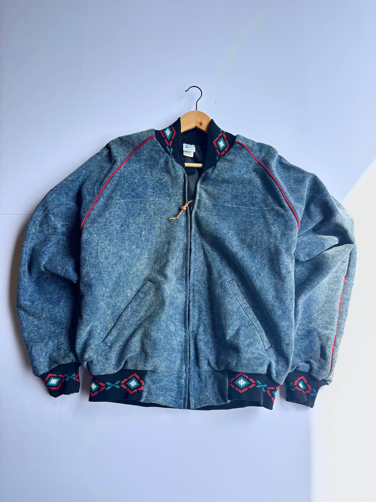 Vintage 90’s Aztec Denim Jacket (L)