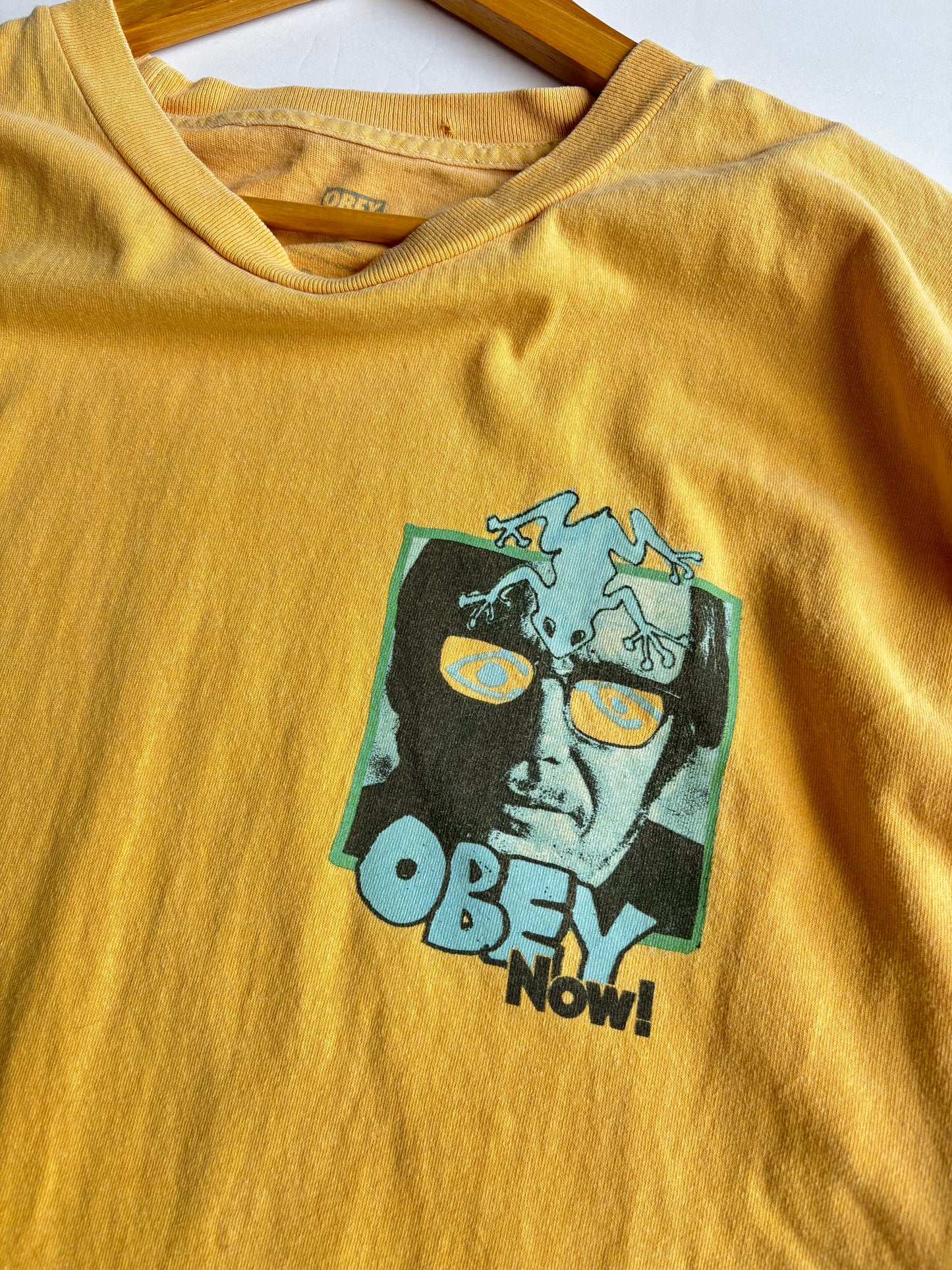 Y2K Yellow Obey Tee (XL)
