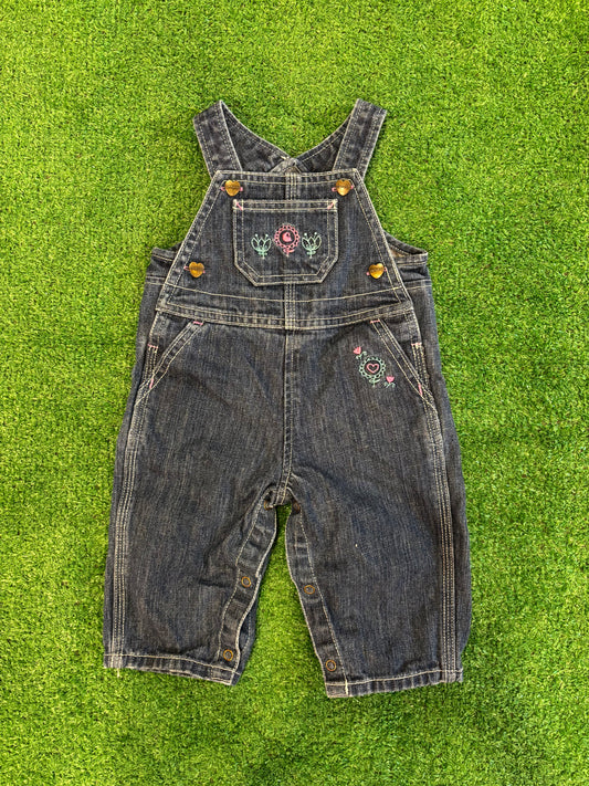 Kids Carhartt Floral Overalls (9MO)