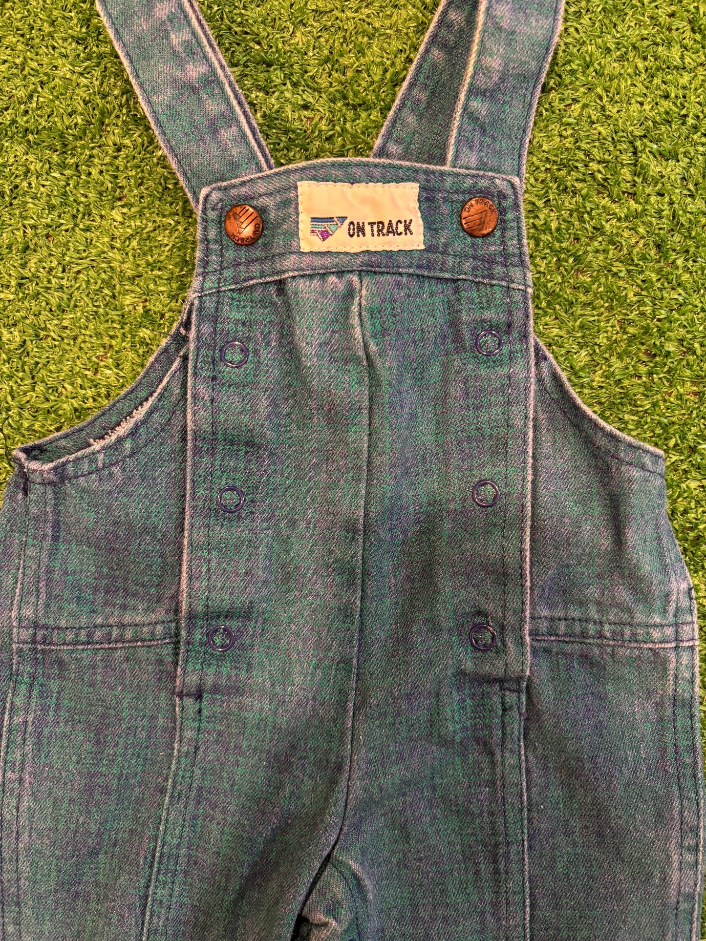 Kids Vintage Plaid Overalls (12MO)