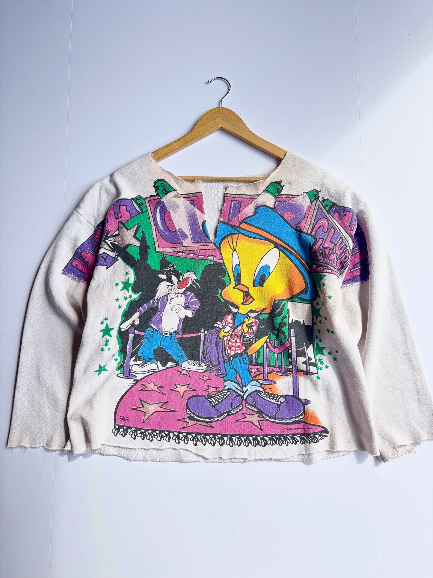 Vintage 1995 Tweety Cutoff Crewneck (M)