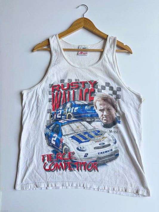 Vintage Nascar Miller Lite Tank (L)