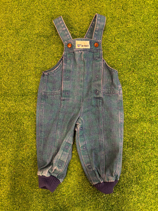 Kids Vintage Plaid Overalls (12MO)