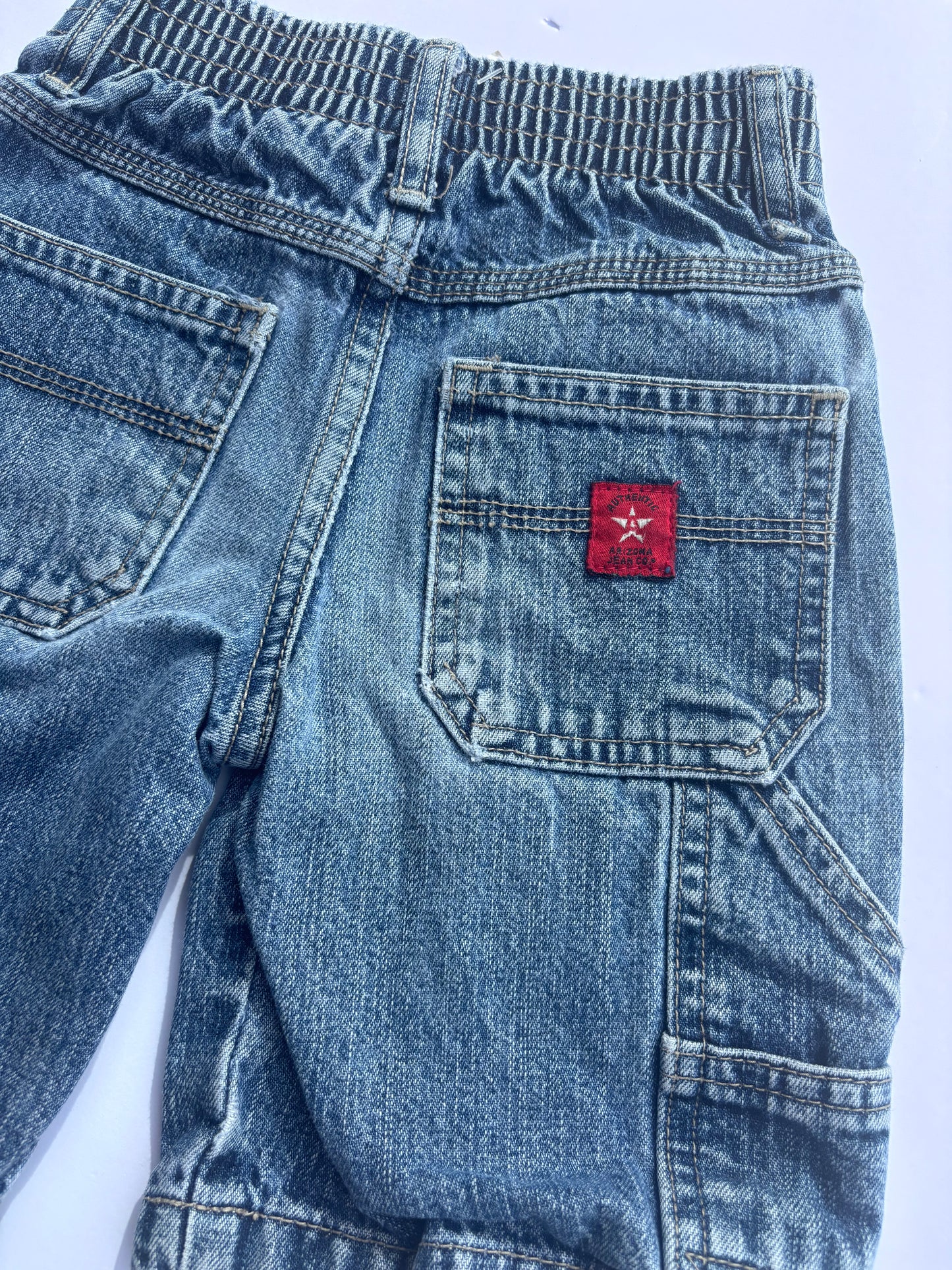 Kids Vintage Cargo Jean Shorts (4T)