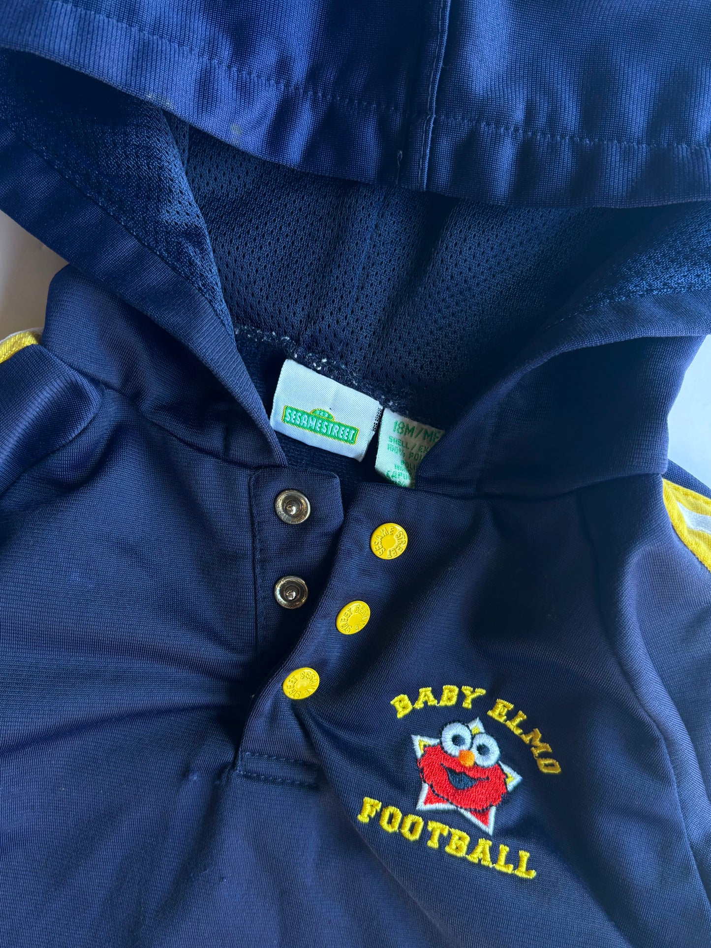 Kids Vintage Elmo Football Hoodie (18MO)