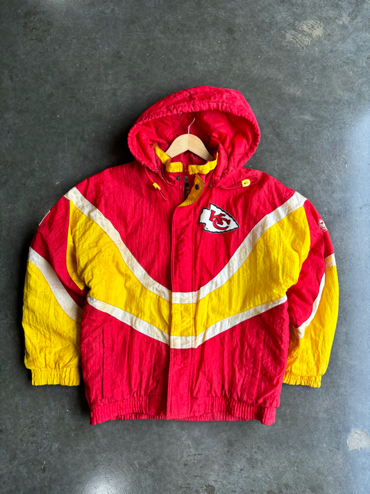 Vintage KC Chiefs Puffer Coat (S)