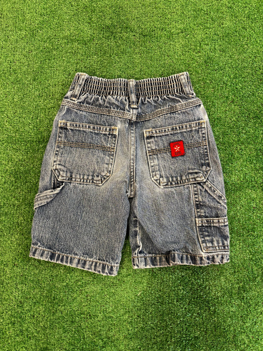 Kids Vintage Cargo Jean Shorts (4T)