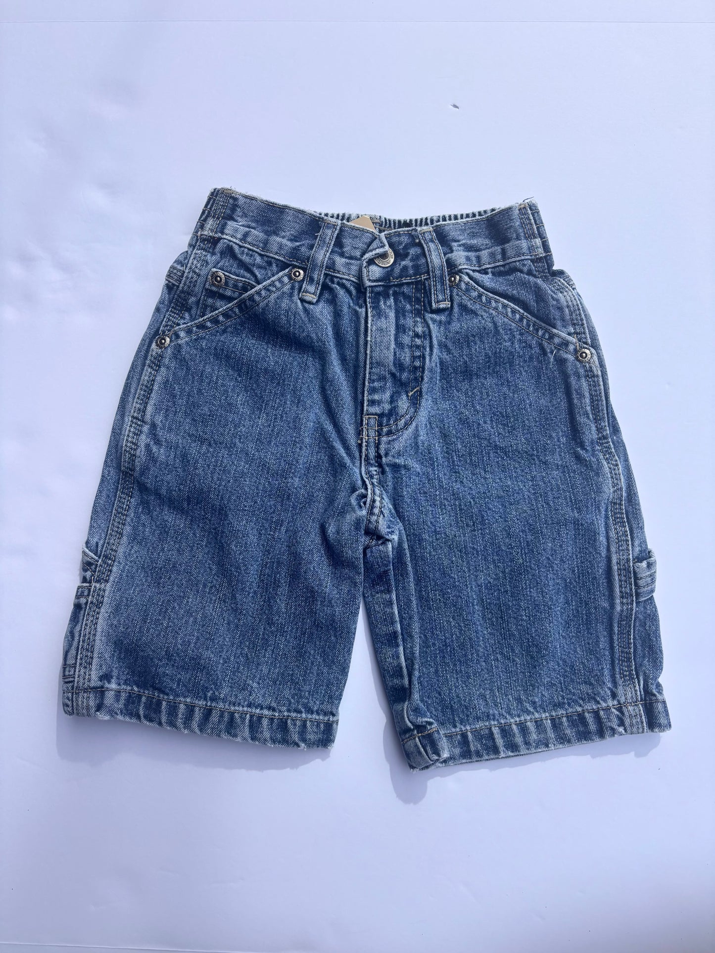 Kids Vintage Cargo Jean Shorts (4T)