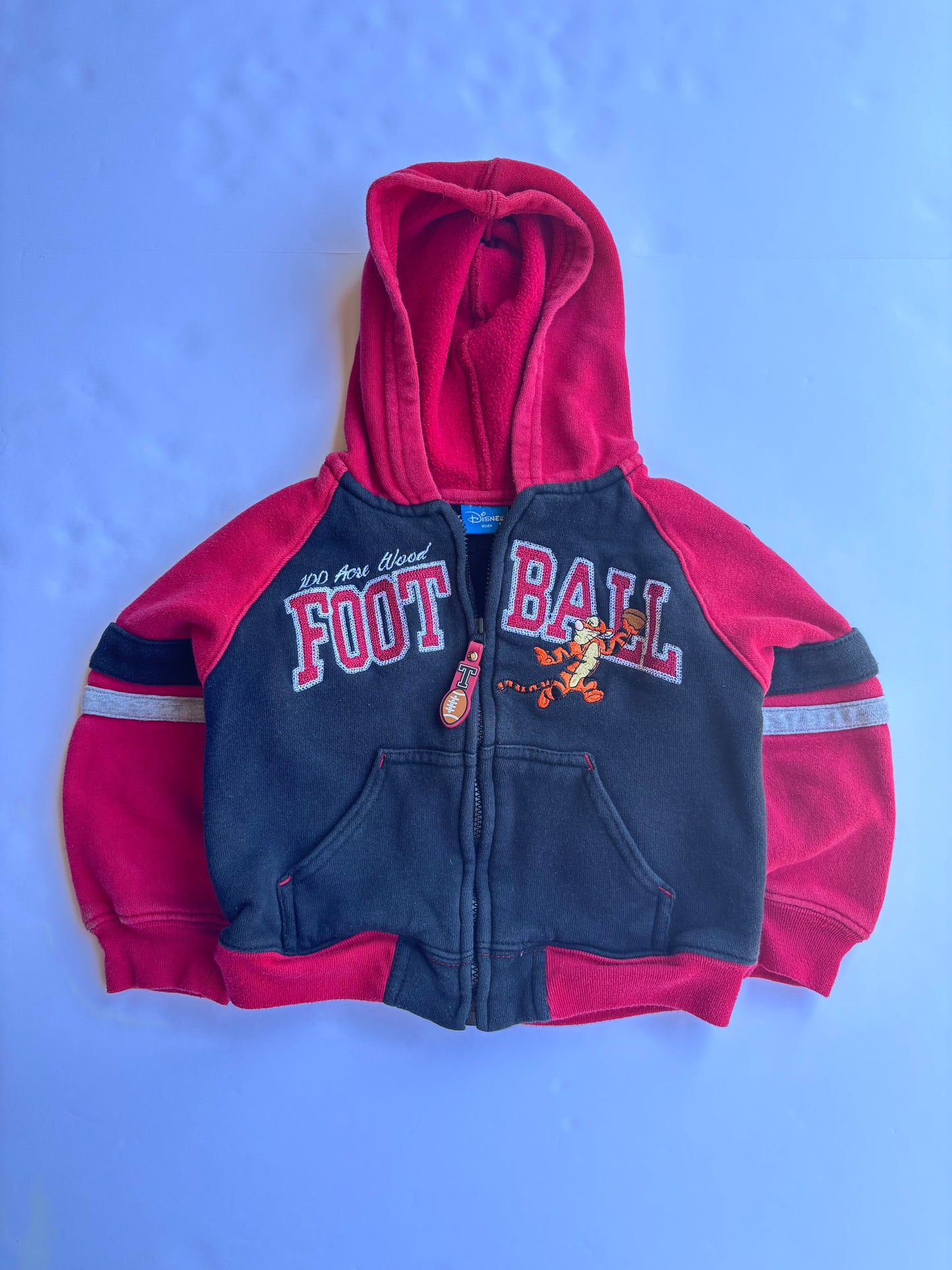 Kids Vintage Tigger Football Zip Up (3T)