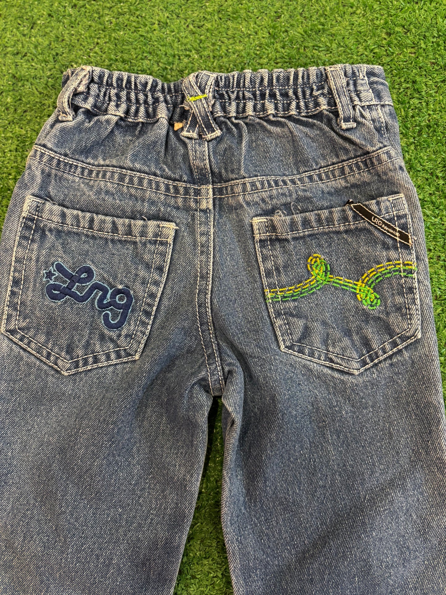 Kids Vintage Embroidered Jeans (2T)