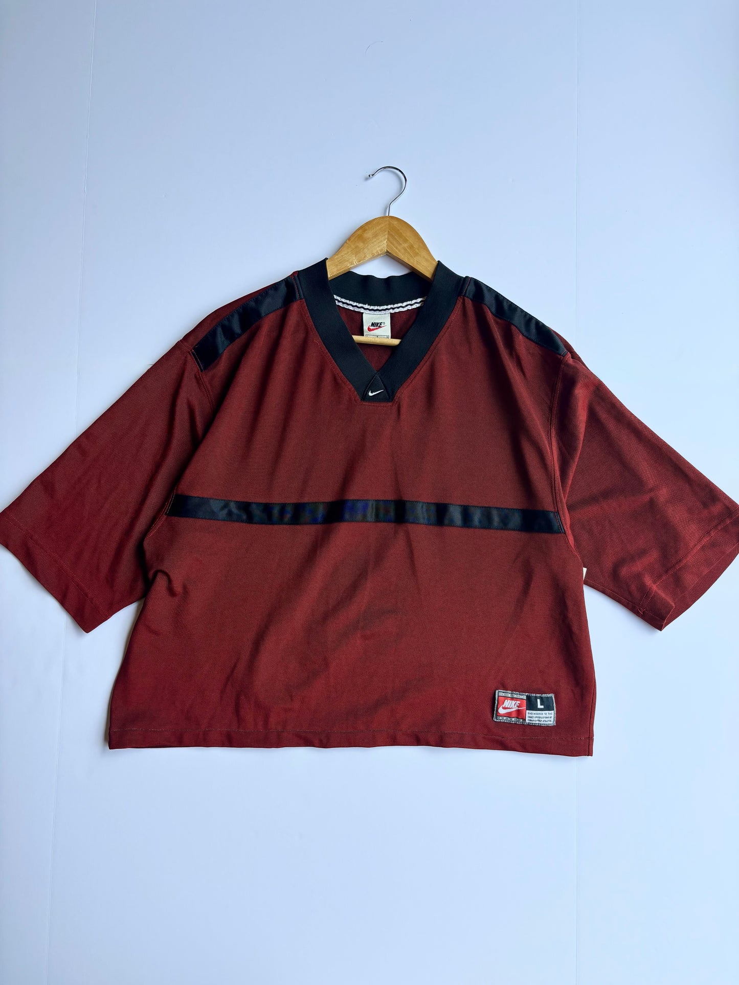 Reworked Vintage Nike Cropped Jersey (L)