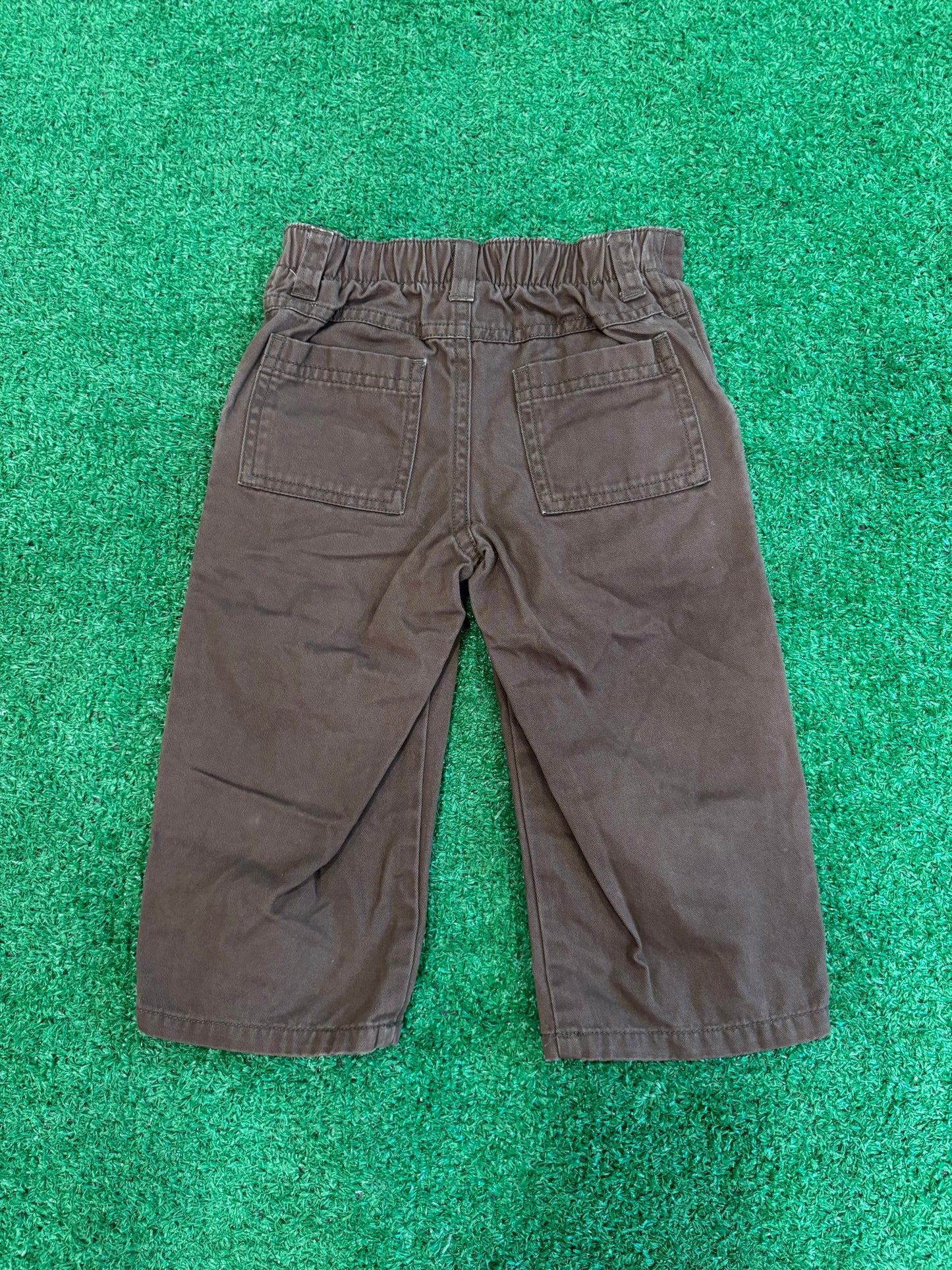 Kids Vintage Brown Cargo Pants (18MO)