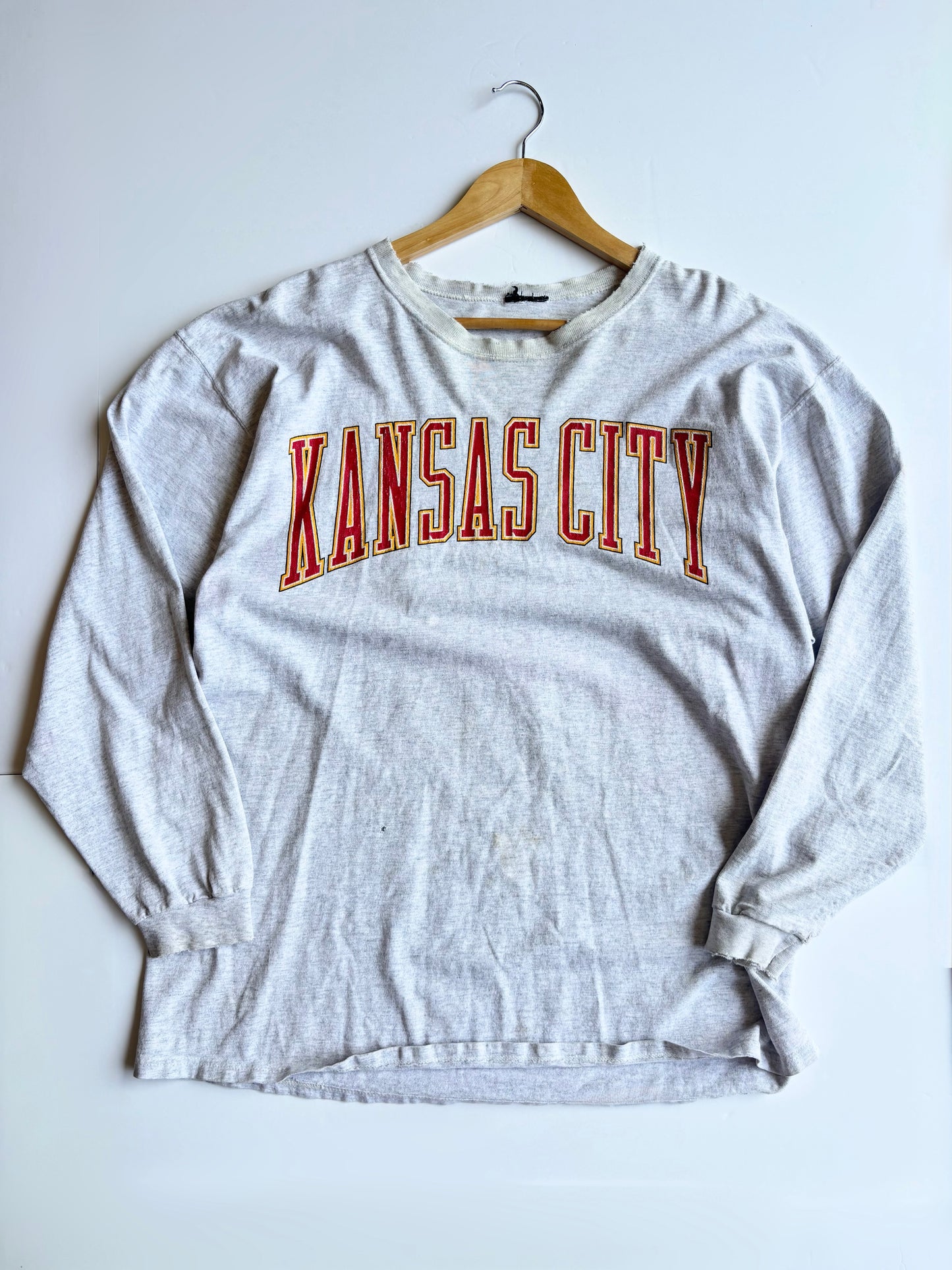 Vintage 90’s KC Chiefs Double Sided Long Sleeve (L)