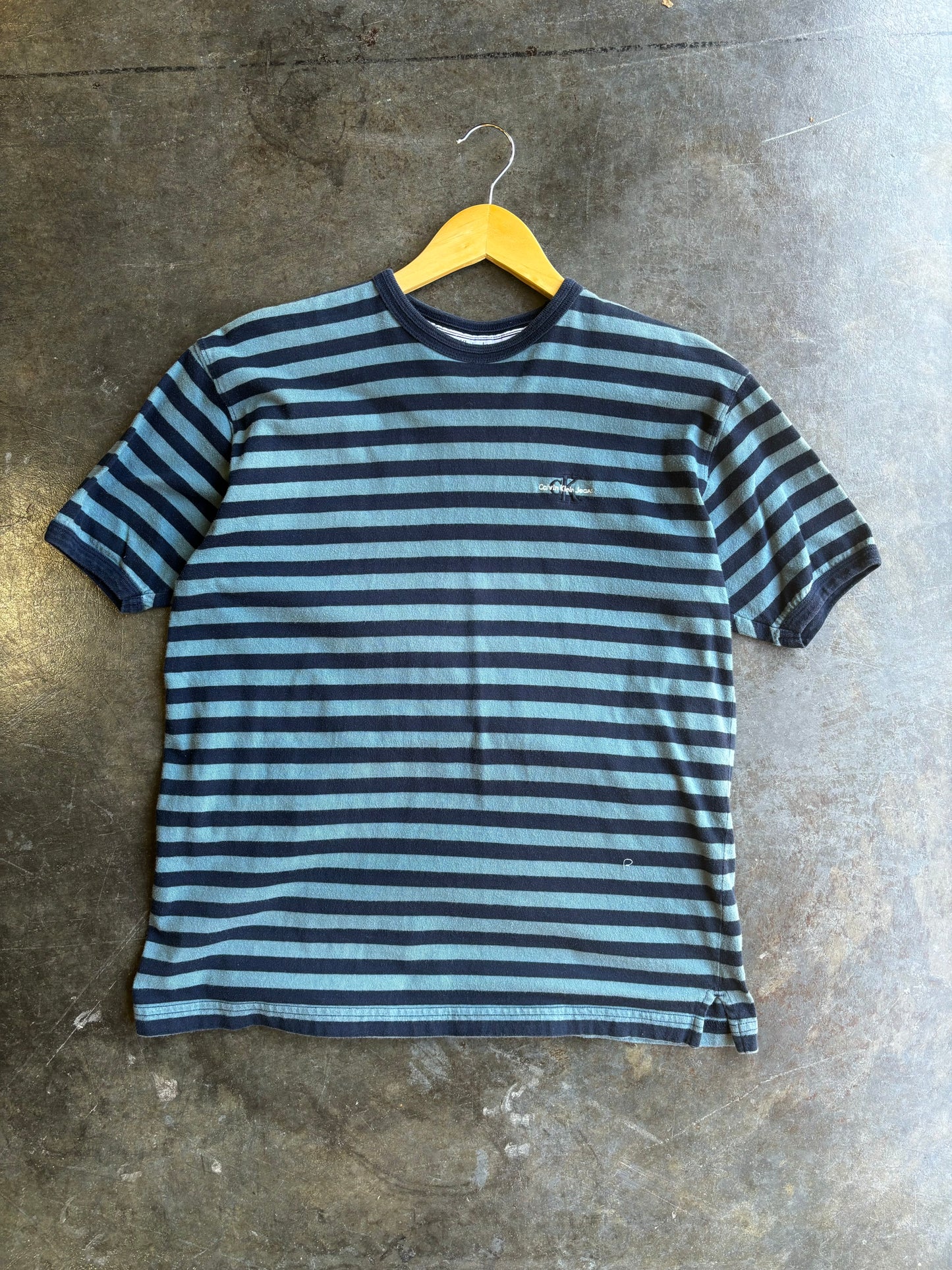 Vintage 90’s Calvin Klein Striped Tee (M)