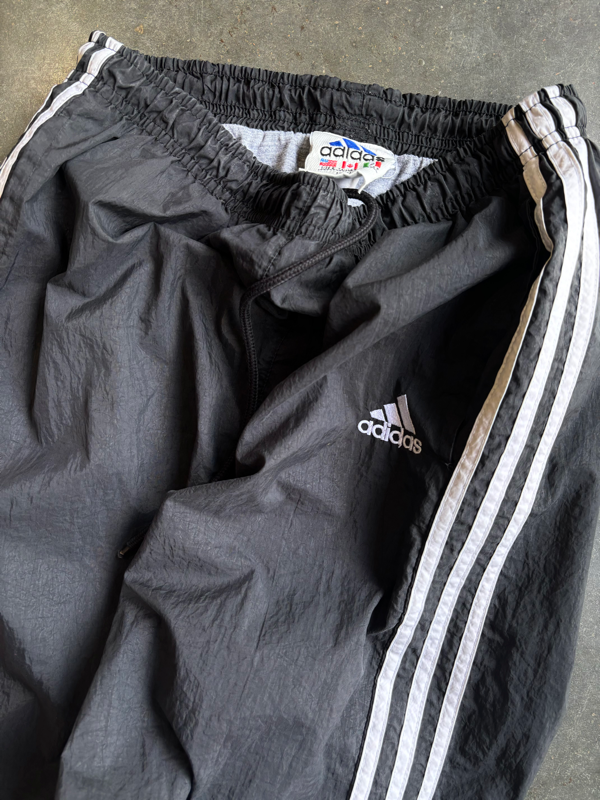 Vintage Black Adidas Track Pants (S)