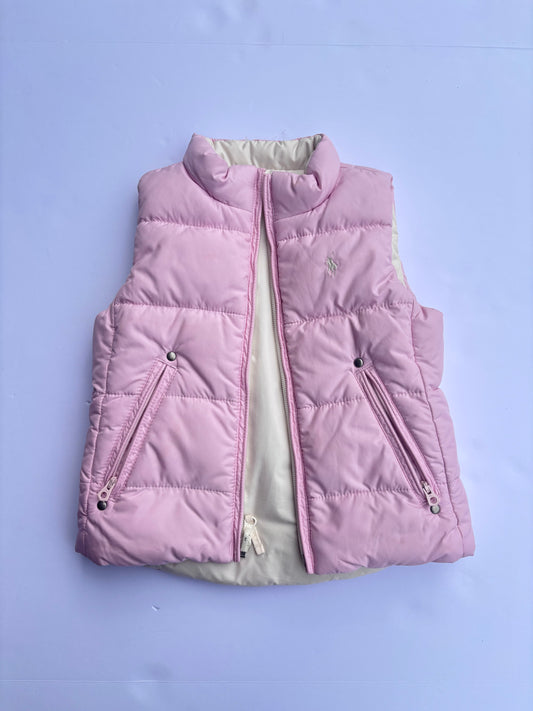 Kids Vintage Polo Reversible Puffer Vest (3T)