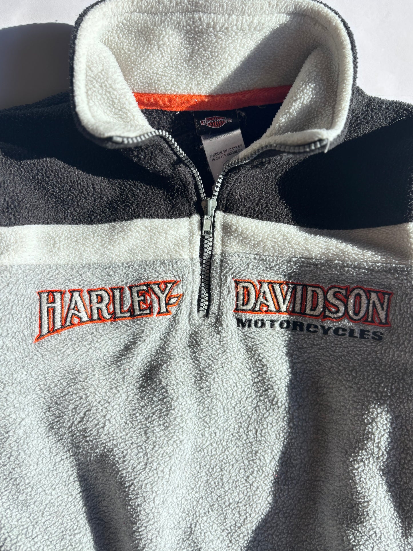 Kids Y2K Harley Davidson Quarter Zip (3T)