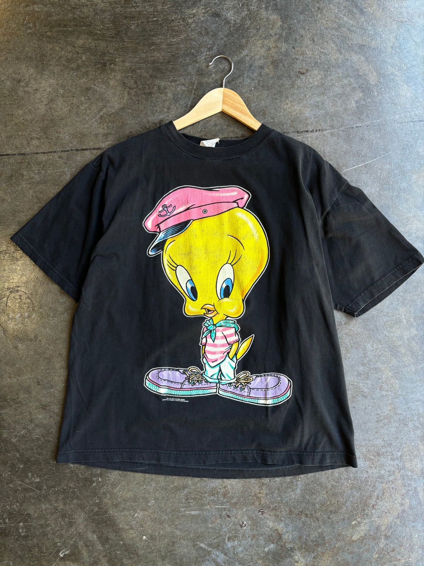 Vintage 1994 Tweety Double Sided Tee (L)