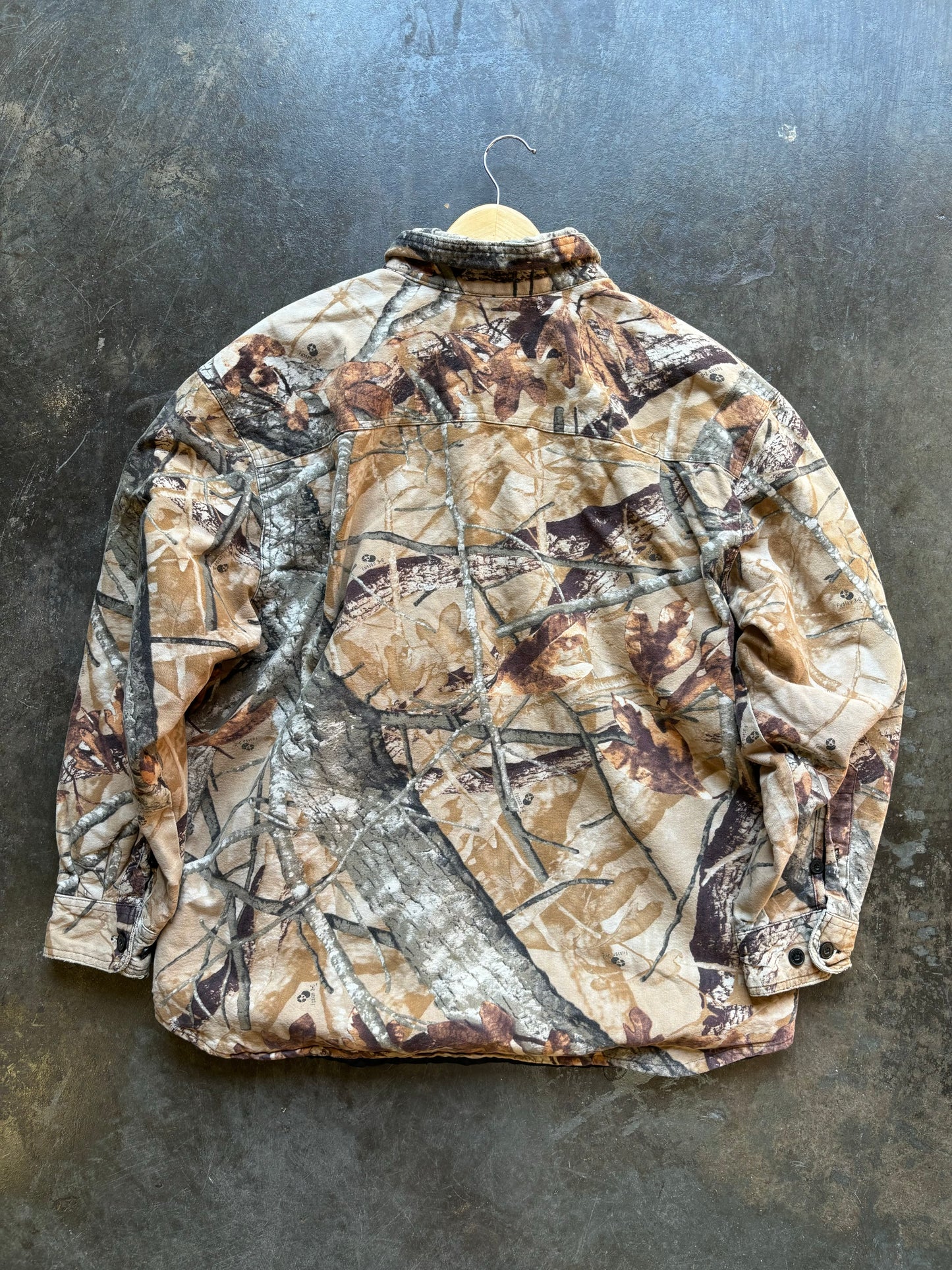 Vintage Camo Lined Button Up (L)