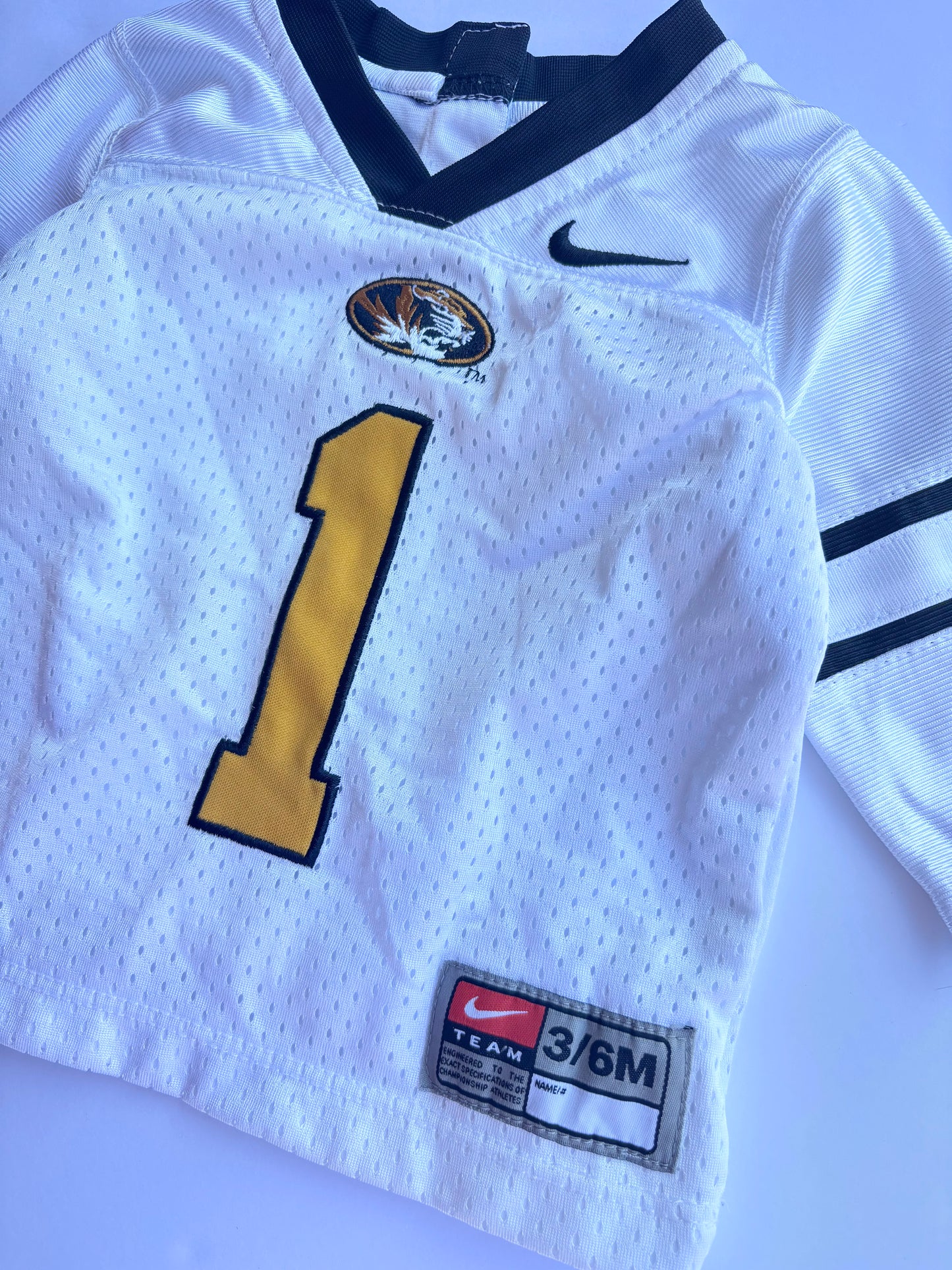 Kids Vintage Nike Mizzou Jersey (3-6mo)