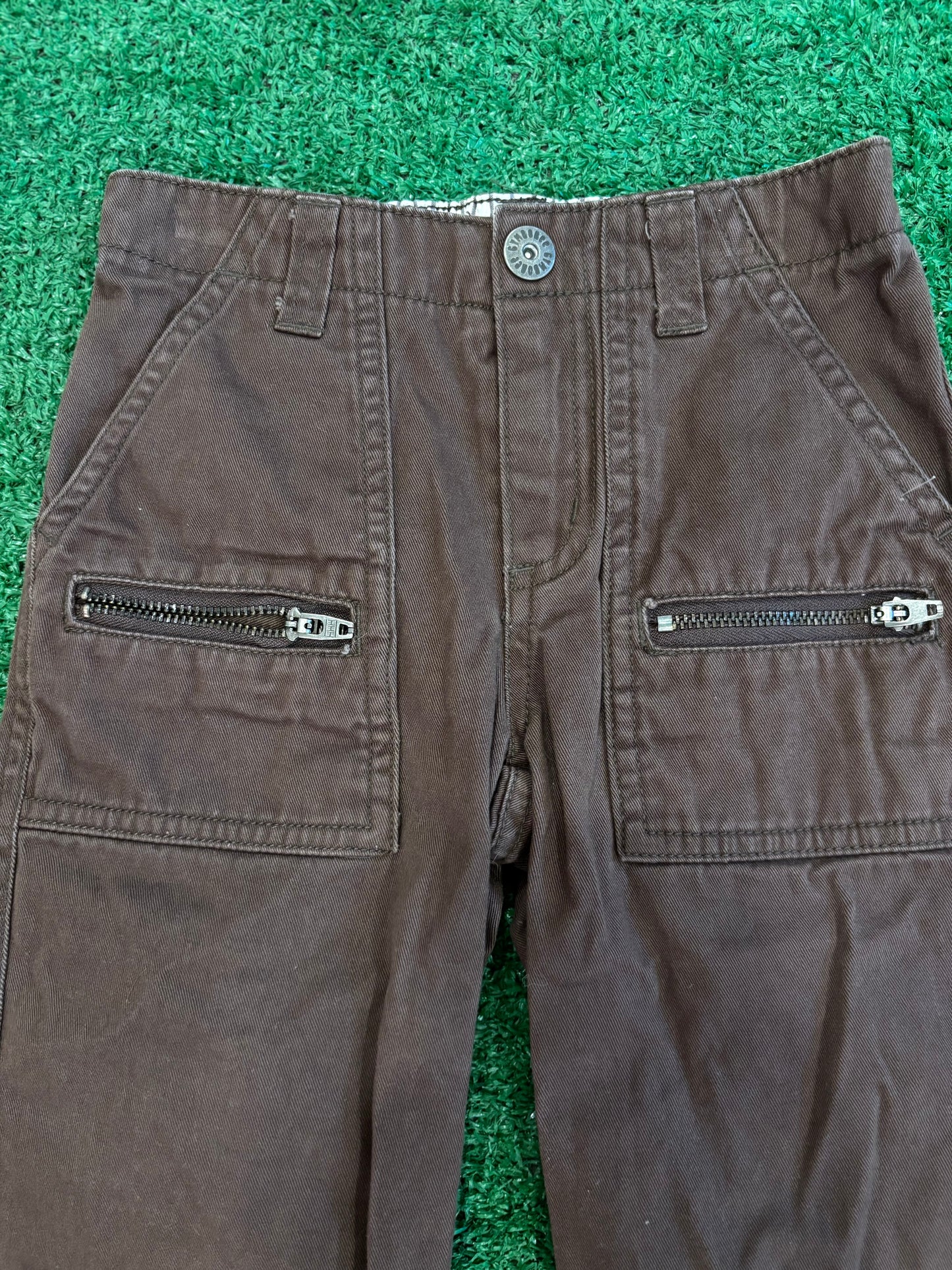 Kids Vintage Brown Cargo Pants (18MO)