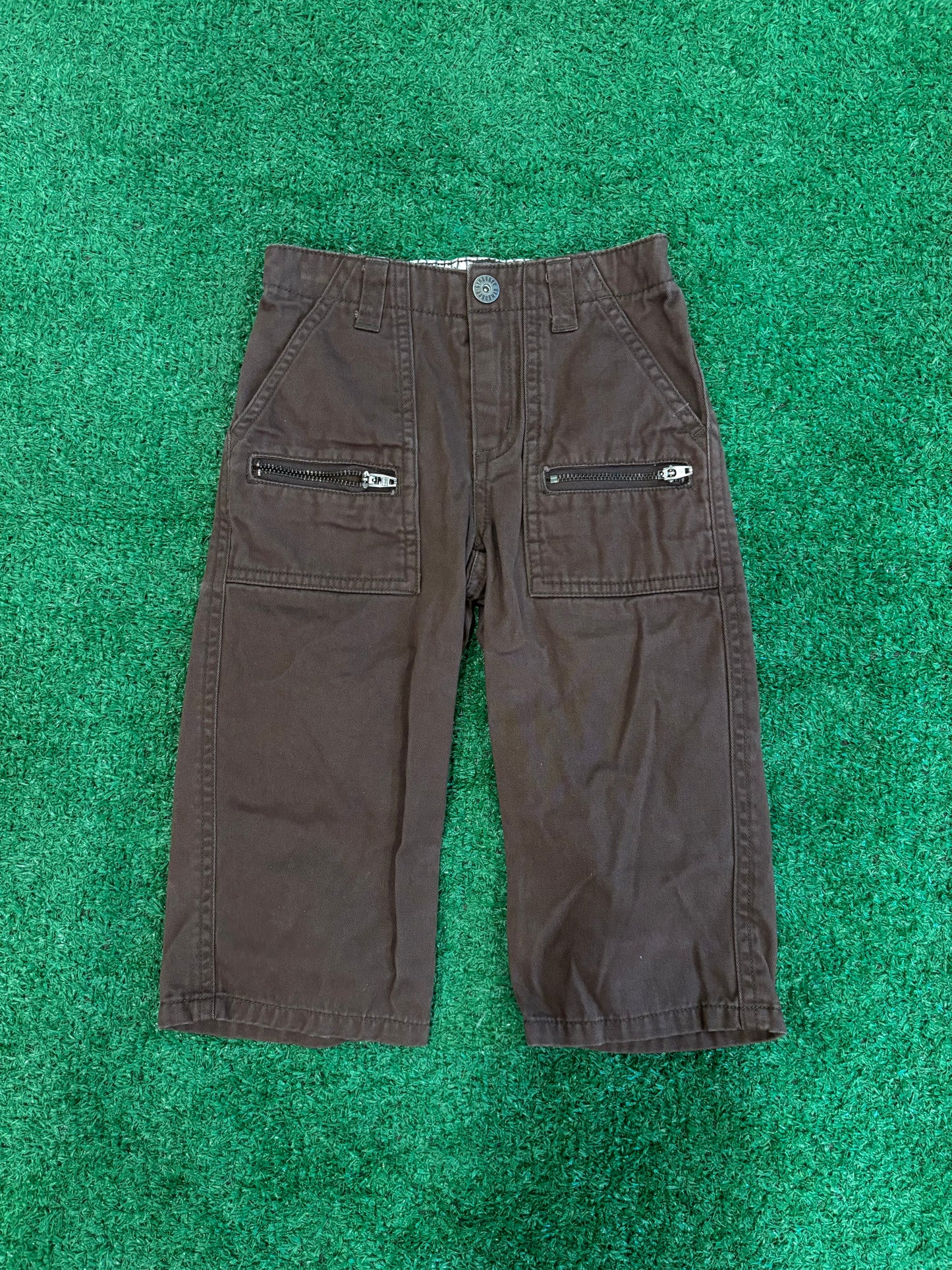 Kids Vintage Brown Cargo Pants (18MO)