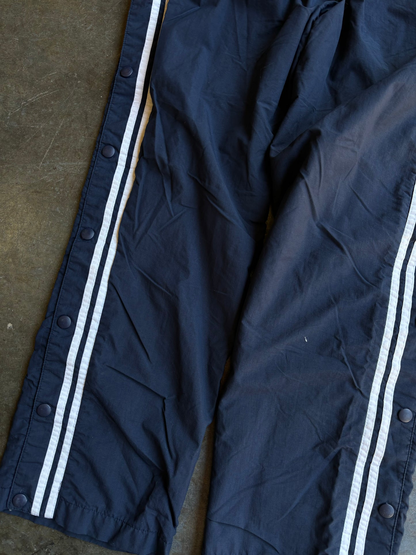 Vintage 90’s Navy Snap-Up Track Pants (XS)