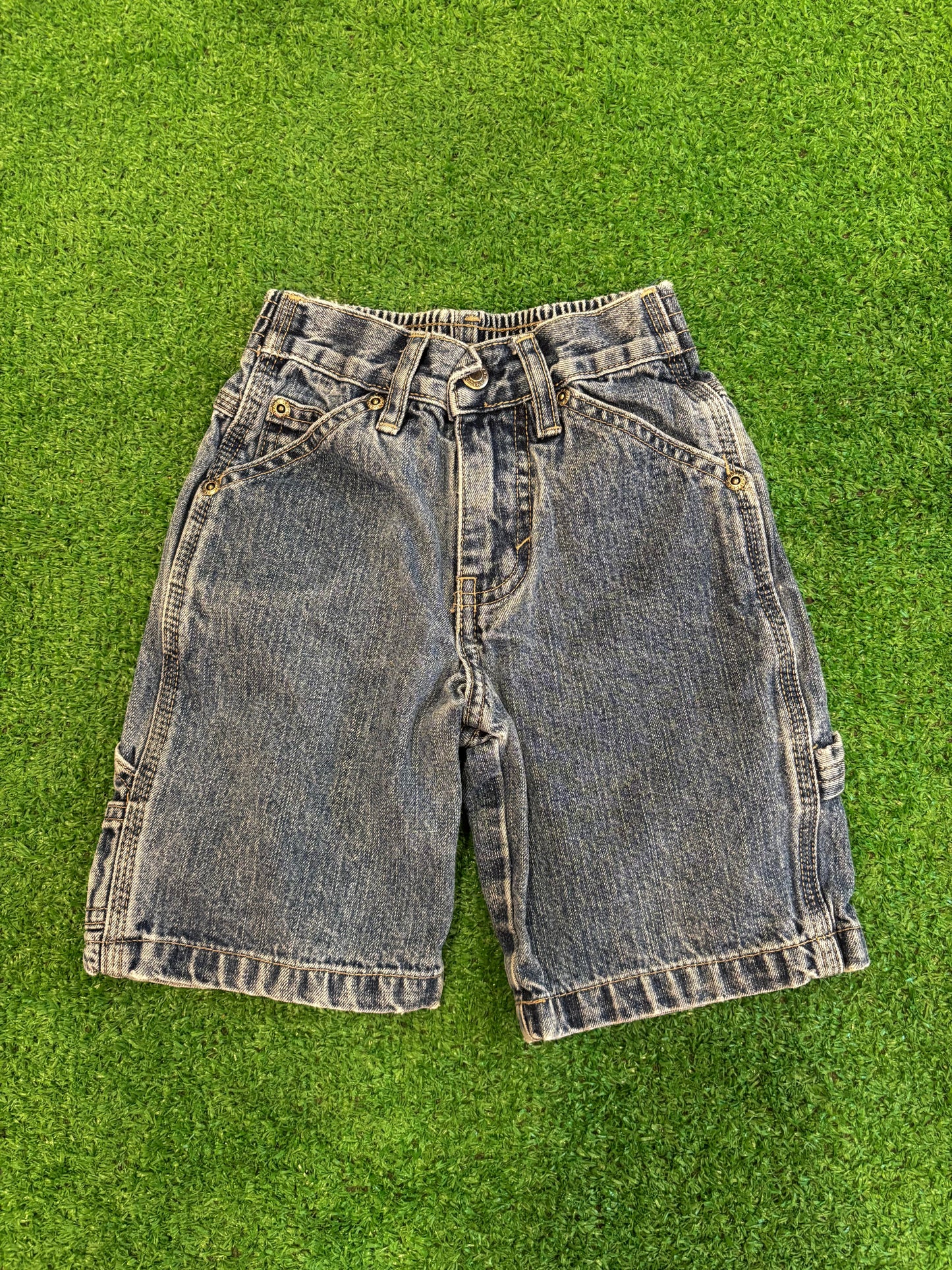 Kids Vintage Cargo Jean Shorts (4T)