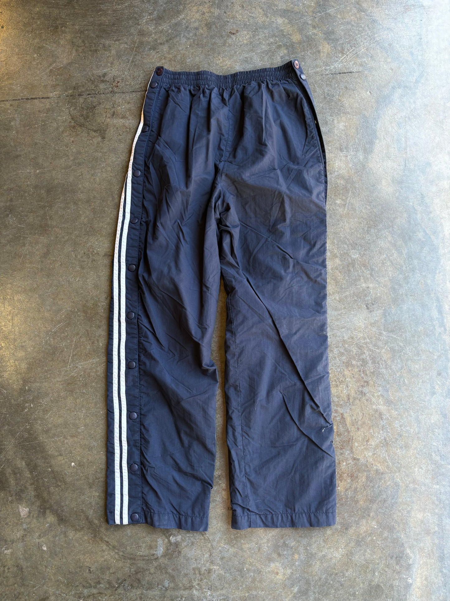 Vintage 90’s Navy Snap-Up Track Pants (XS)