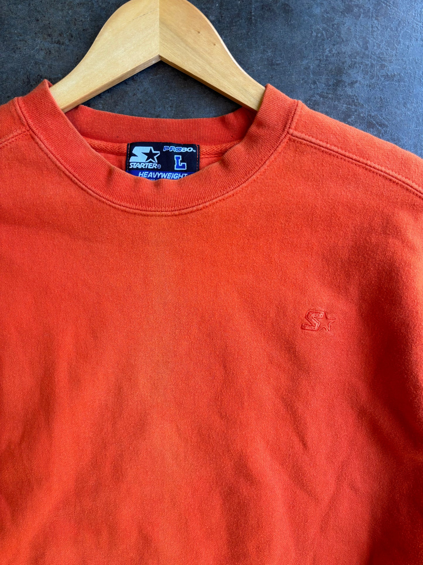 Vintage 90’s Orange Starter Heavyweight Crewneck (L)