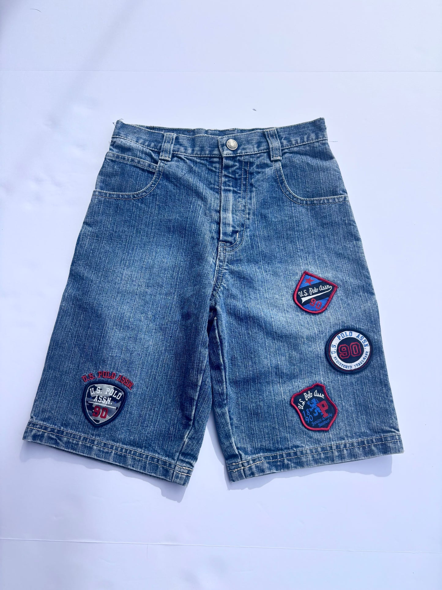 Kids Vintage Polo Patchwork Shorts (5T)