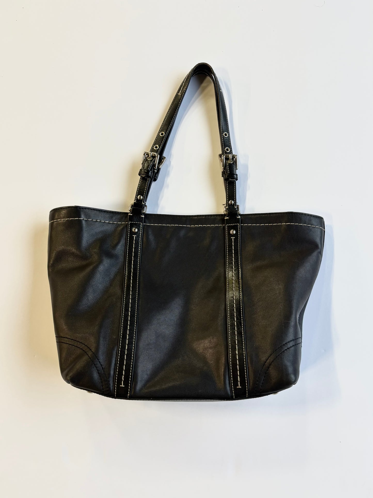 Vintage Leather Coach Shoulder Bag