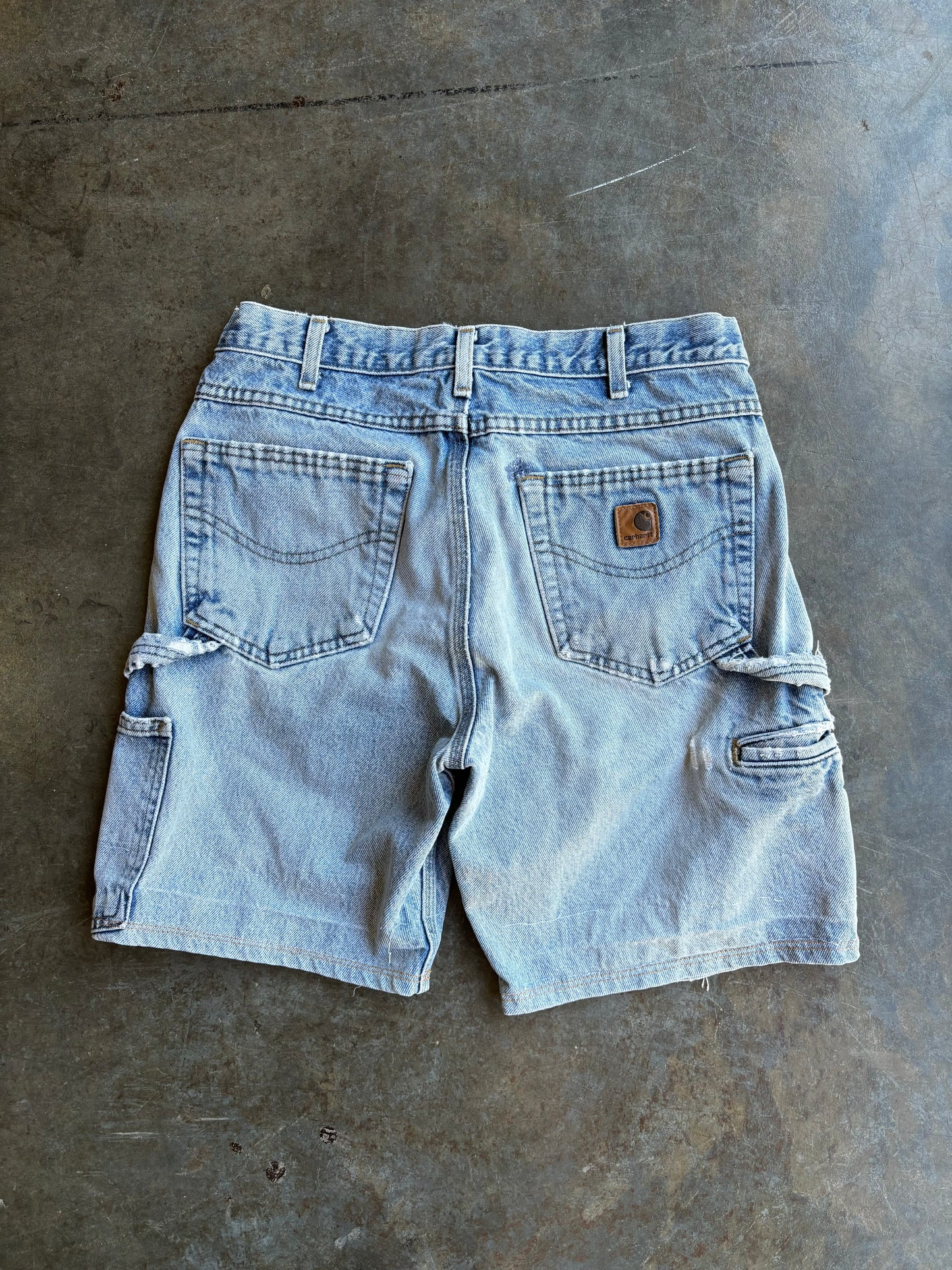 Vintage Carhartt Denim Cargo Shorts (32”)