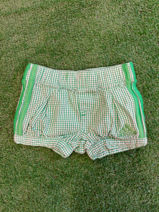 Kids Vintage Adidas Gingham Shorts (3MO)