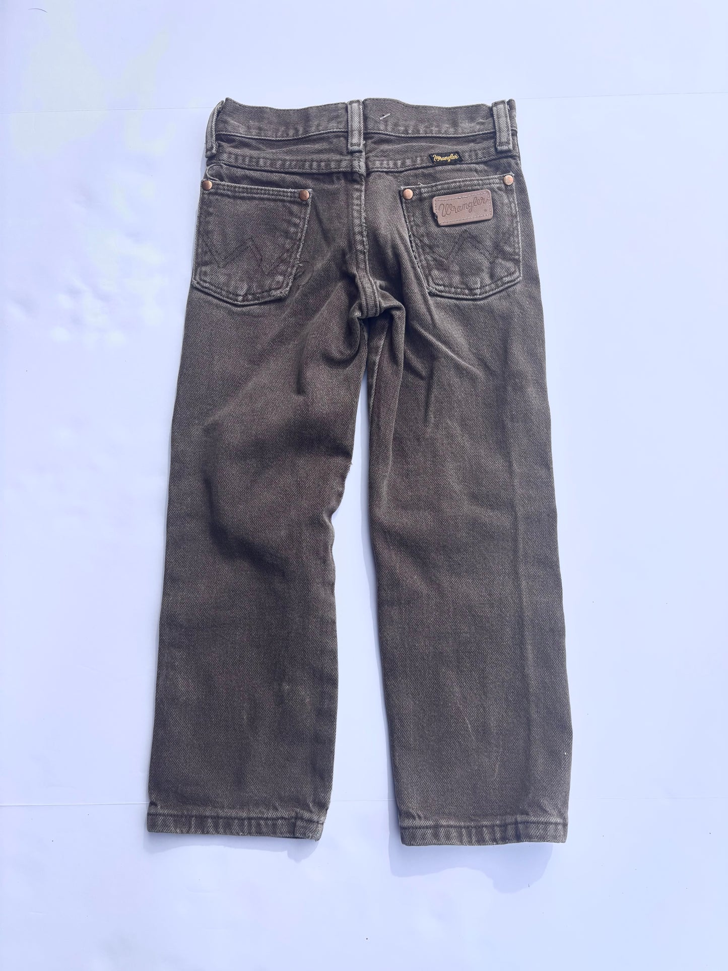 Kids Vintage Wrangler Brown Denim (5T)