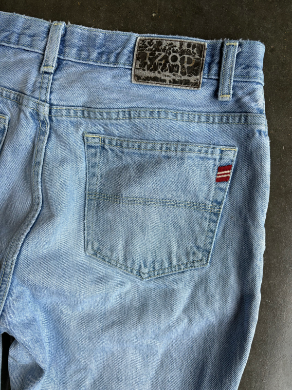 Vintage Izod Distressed Jeans (34” x 32”)