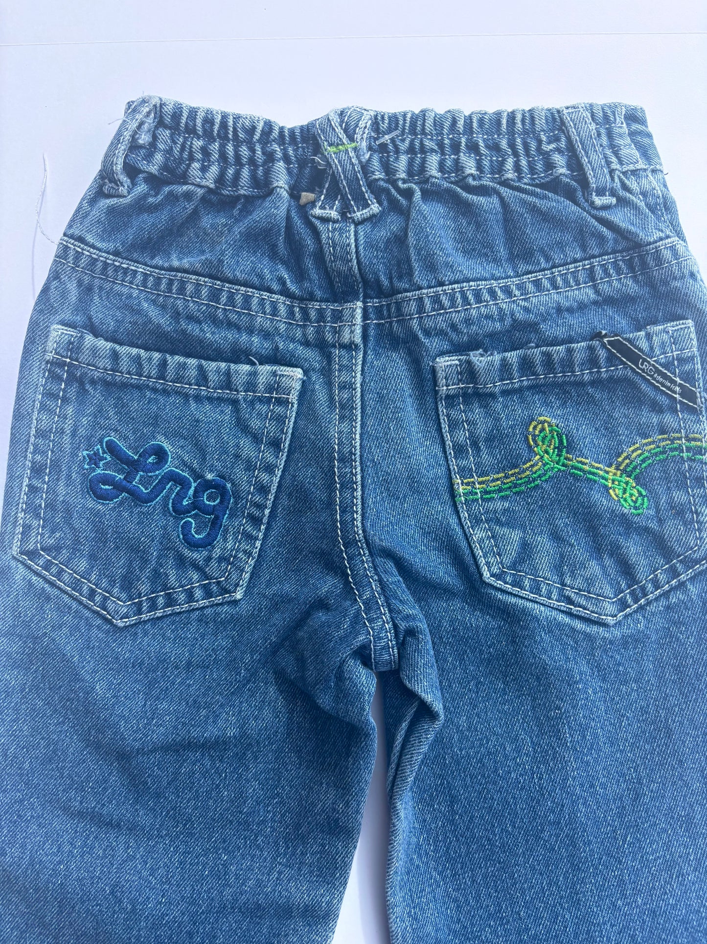Kids Vintage Embroidered Jeans (2T)