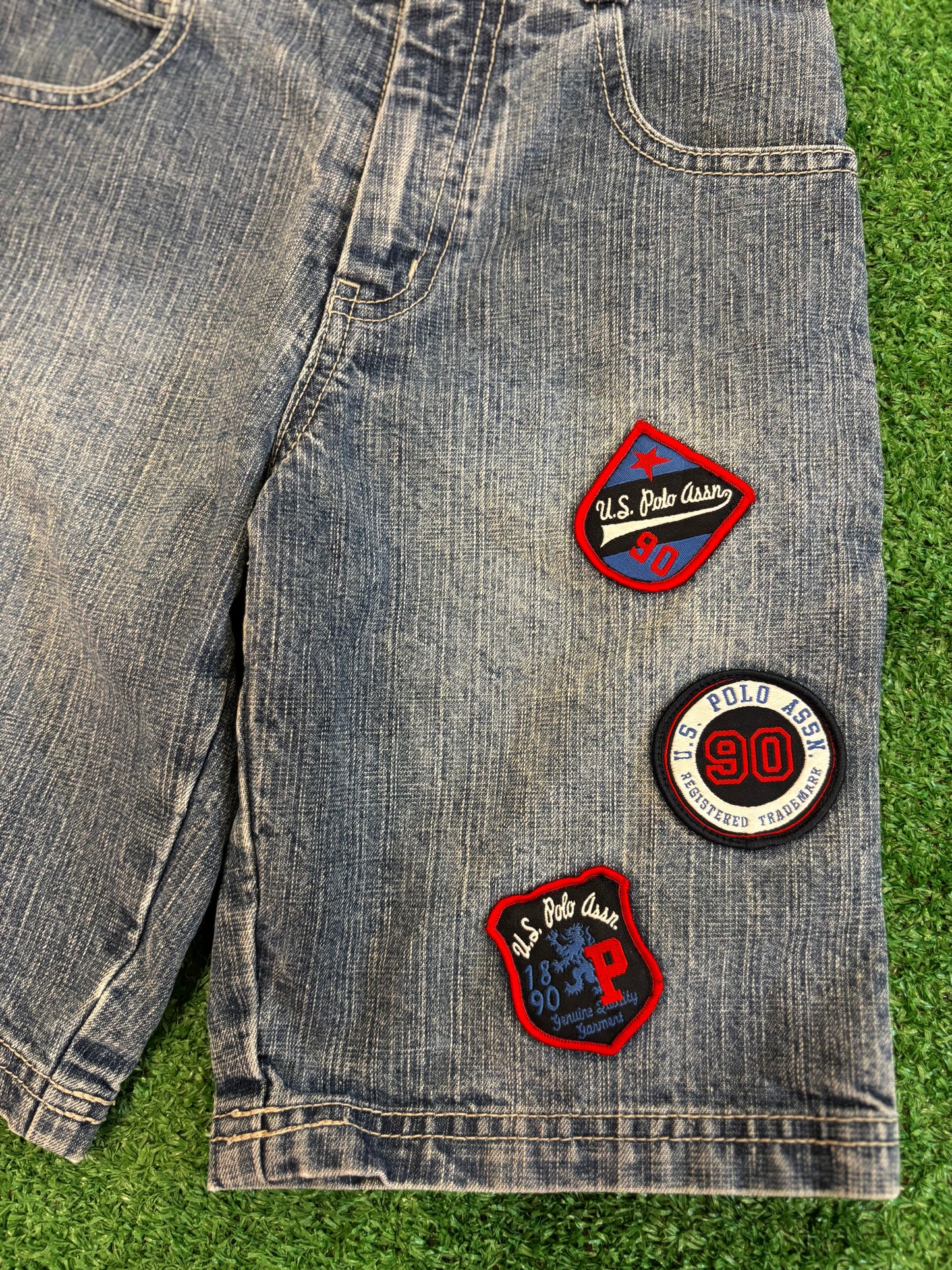 Kids Vintage Polo Patchwork Shorts (5T)