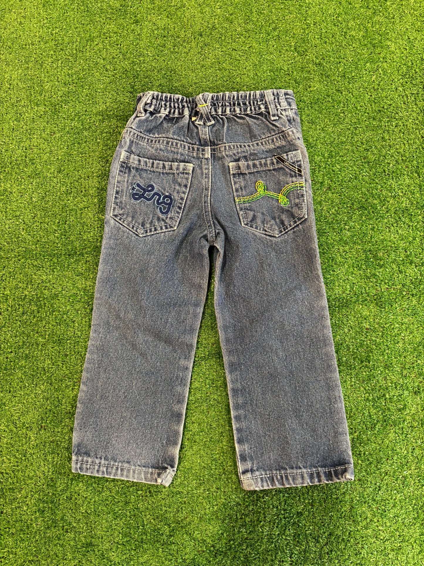 Kids Vintage Embroidered Jeans (2T)