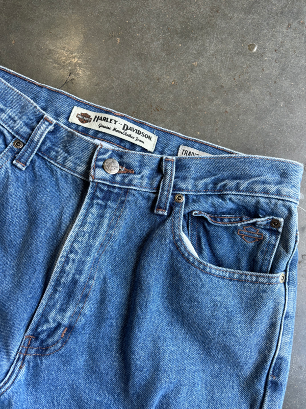 Vintage Harley Davidson Jeans (33”x34”)