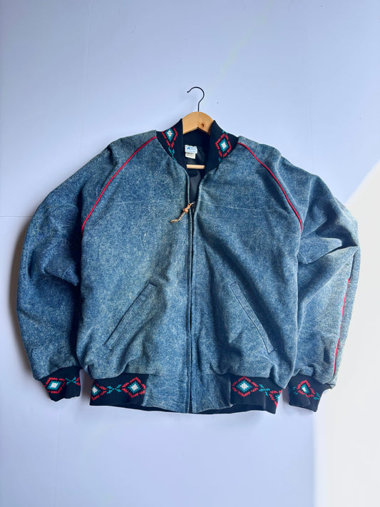 Vintage 90’s Aztec Denim Jacket (L)