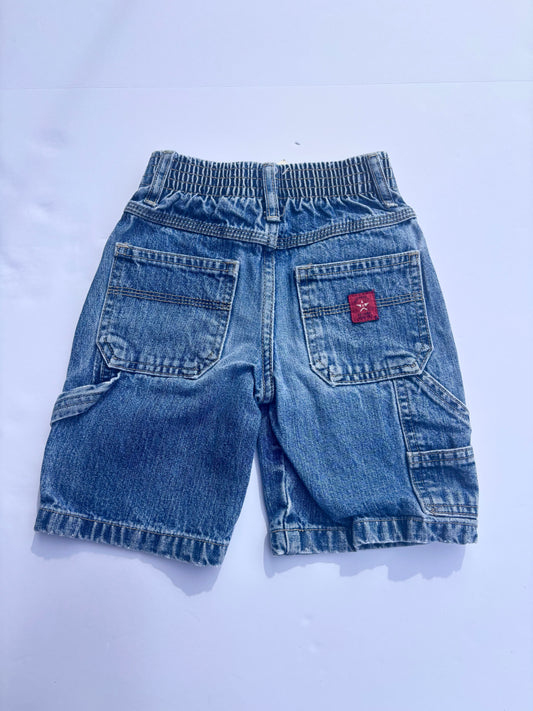 Kids Vintage Cargo Jean Shorts (4T)